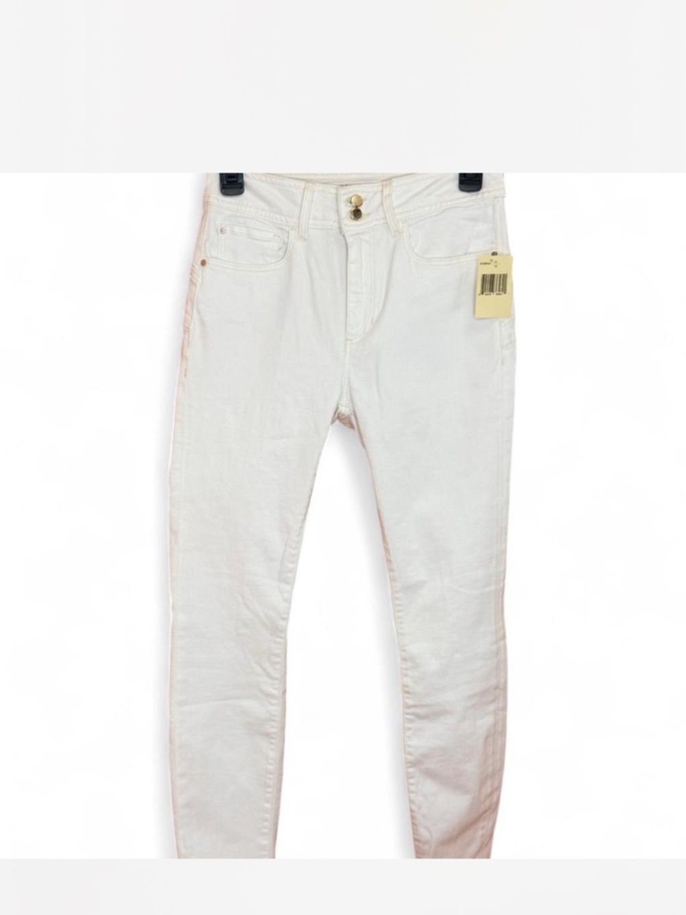 Guess White Skinny High-Rise Jeans